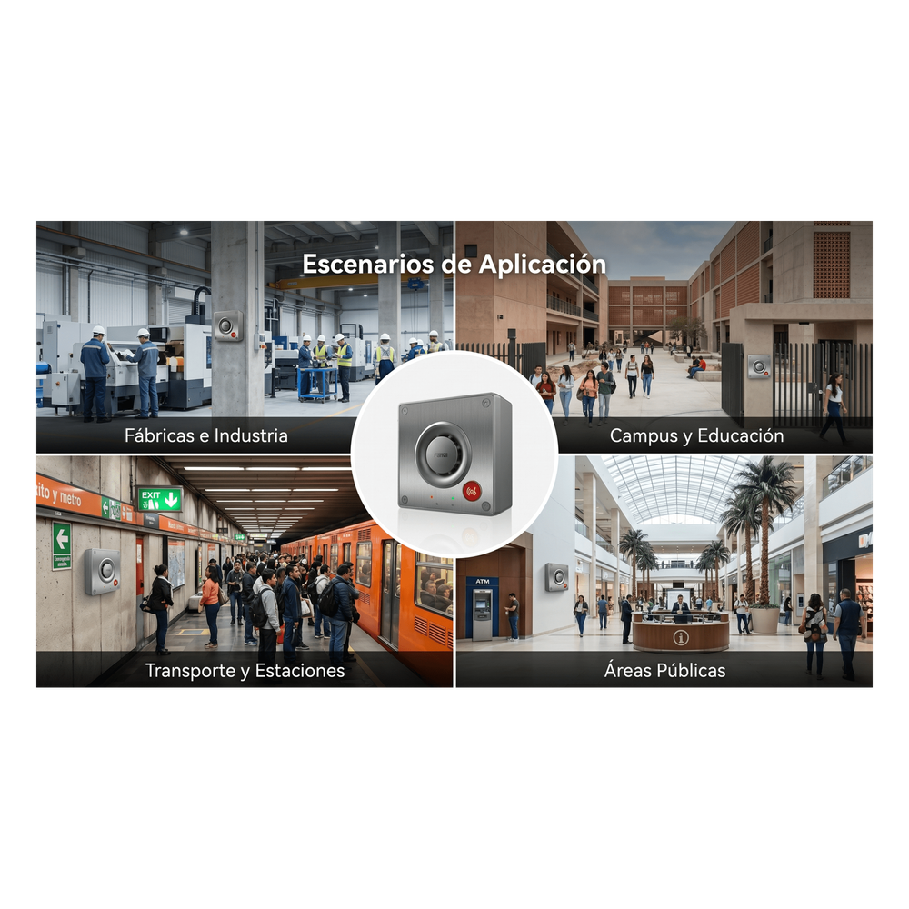Intercom IP para Exterior Cámara 4 Megapixel (1080p) HDR e Iluminación IR Altavoz 5W y Doble Micrófono con Reducción de Ruido Panel Acero Inoxidable y Cuerpo Aluminio IP66 e IK10 PoE+ 2 Líneas SIP — Fanvil