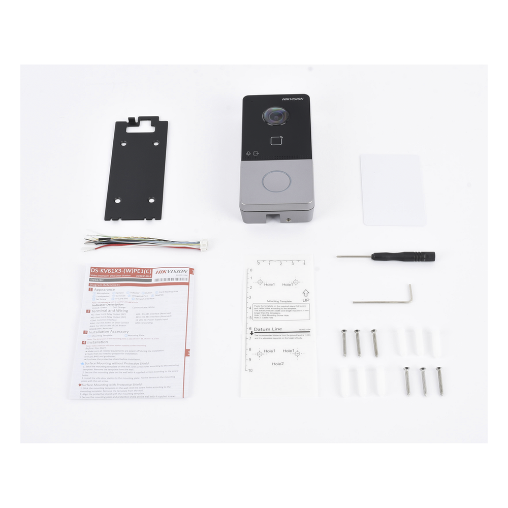 Videoportero IP 2 MP PoE 802.3af IP65 IR 2.5m 129°H -40°C a 53°C Mifare 1 Relay — Hikvision