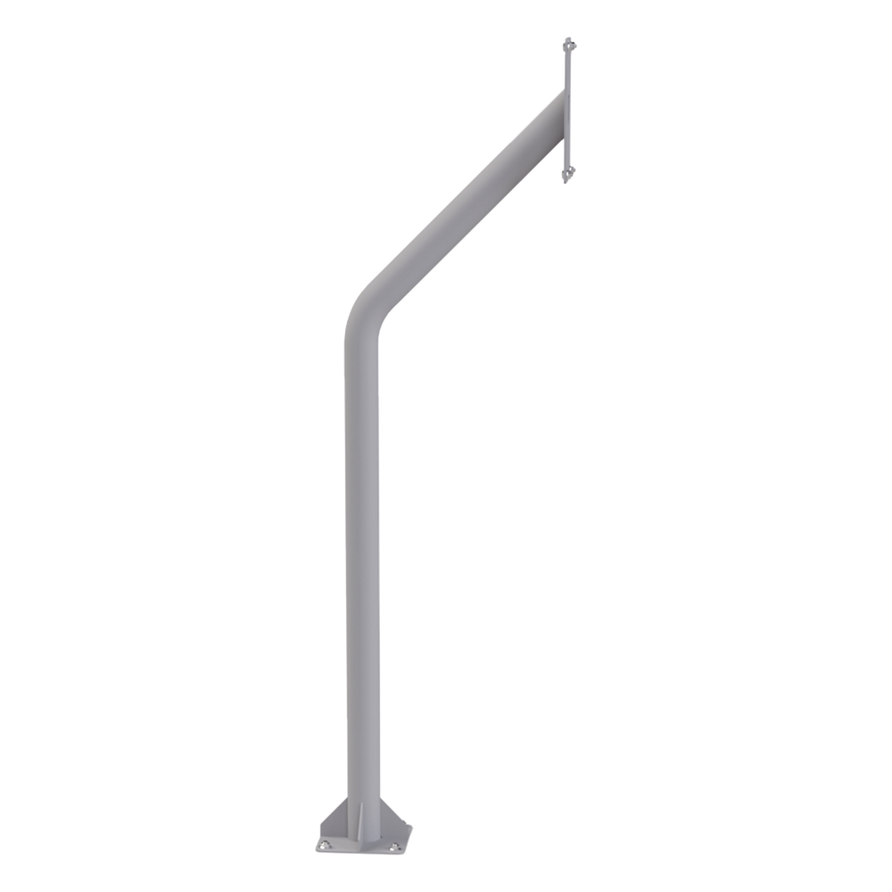 Poste Tubular para Cubierta de Videoportero Altura 1.2 m (3.9 ft) Acero Calibre 11 Recubrimiento Electrostático Gris Peso 3.1 kg — EPCOM Industrial