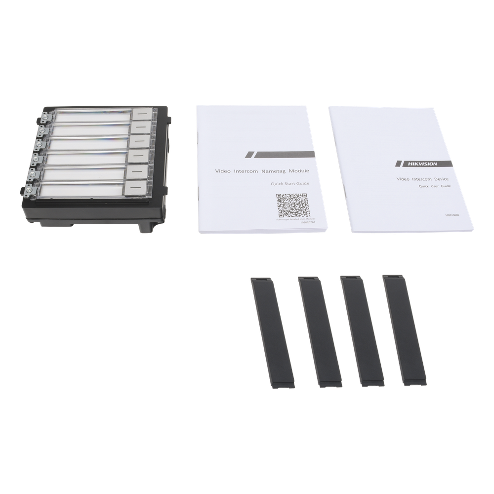 Módulo de Botones para Videoportero Modular 6 Botones Montaje Empotrado o Superficie IP65 Consumo 2 W — Hikvision