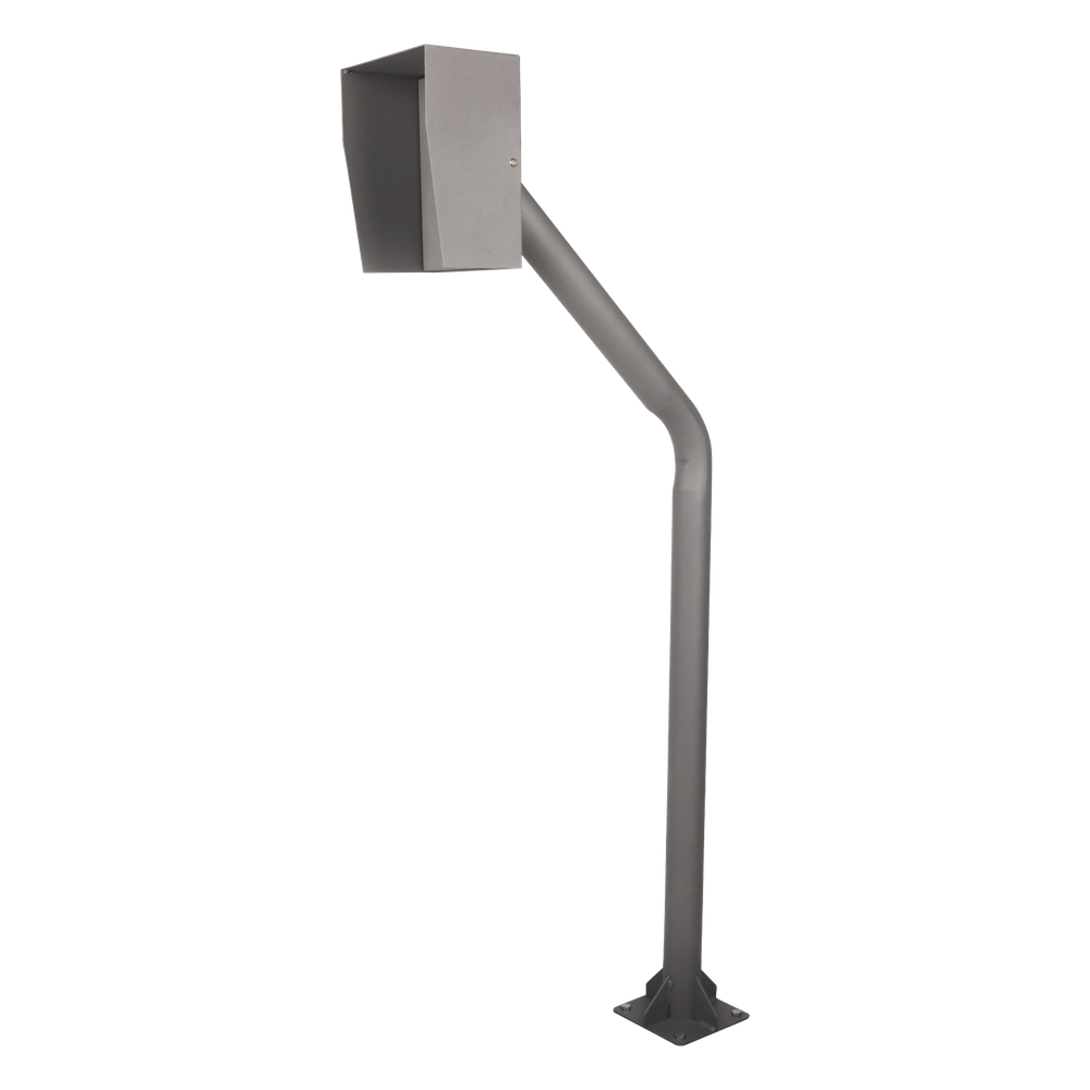 Poste Industrial para Portero IP Altura Ajustable 1.21 m (3.97 ft) Acero Calibre 11 Pintura Electrostática Gris Anclaje Incluido — EPCOM Industrial