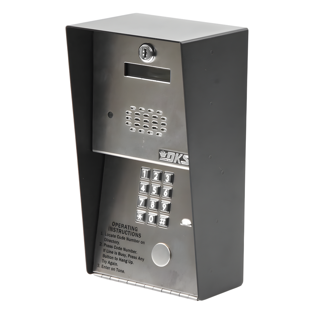 Audioportero Telefónico 600 Números 2 Puertas 16 Dígitos Línea Análoga o Digital Montaje Sobreponer — DKS Doorking