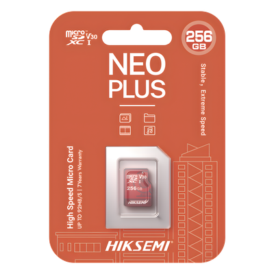 MicroSD HIKSEMI NEO Plus 256 GB 95 MB s Lectura
