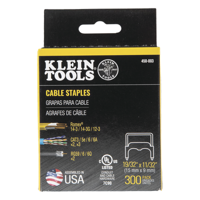 Paquete de 300 Grapas con Aislamiento, para Cables NM (RomexÆ) como 14 — KLEIN TOOLS