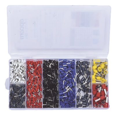 Juego de Terminales Ferrul 1200 Piezas 0.5 a 10 mm² — EPCOM POWERLINE
