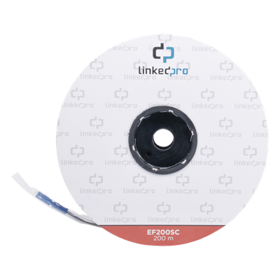 Carrete de Fibra Óptica Monomodo con Conectores SC-SC Duplex, Reforzada  — LINKEDPRO BY EPCOM