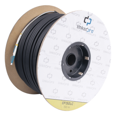 Carrete de Fibra Óptica Monomodo con Conectores LC-LC Duplex, Reforzada  — LINKEDPRO BY EPCOM