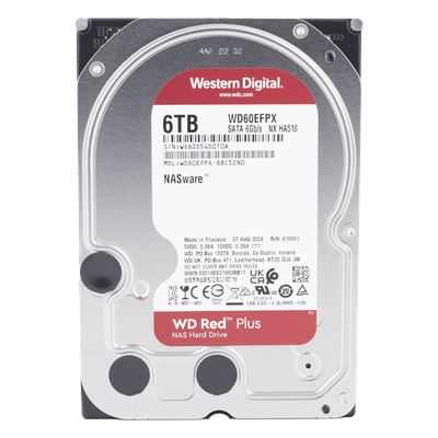 Disco Duro Red de 6TB 5400 RPM Optimizado para NAS — Western Digital (WD)