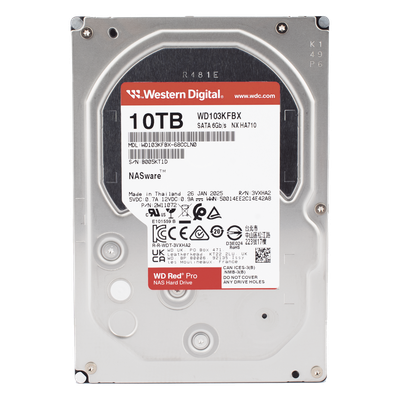 Disco Duro para NAS 10 TB 7200 RPM SATA III 6 Gb — Western Digital (WD)
