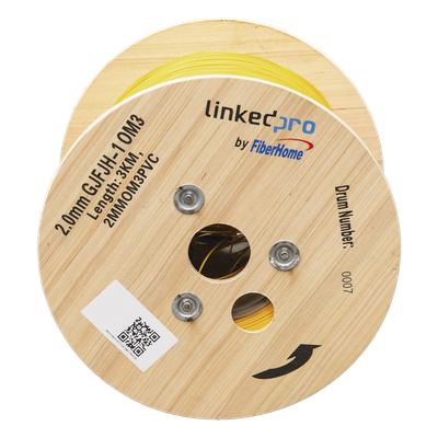 Fibra Óptica Multimodo OM3 2 mm Simplex Tight Buffer (900 micras), Preci — LINKEDPRO BY EPCOM — Precio por metro