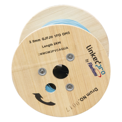 Fibra Óptica Multimodo OM4, 2 mm, Simplex, Tight Buffer (900 micras), Pr — LINKEDPRO BY EPCOM — Precio por metro