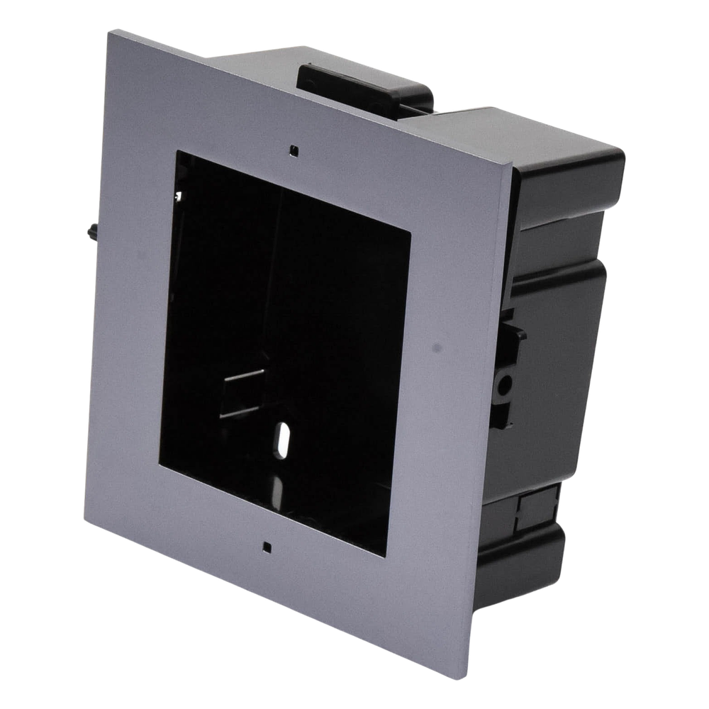 Base empotrable Marco de instalación Aluminio y plástico -40°C a +60°C 5.28 x 5.31 x 2.20 pulgadas — Hikvision