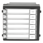 Módulo de Botones para Videoportero Modular 6 Botones Montaje Empotrado o Superficie IP65 Consumo 2 W — Hikvision