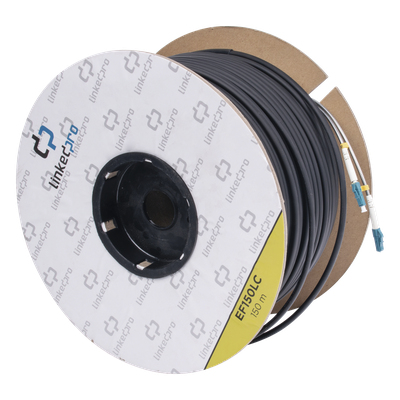 Carrete de Fibra Óptica Monomodo con Conectores LC-LC Duplex, Reforzada  — LINKEDPRO BY EPCOM