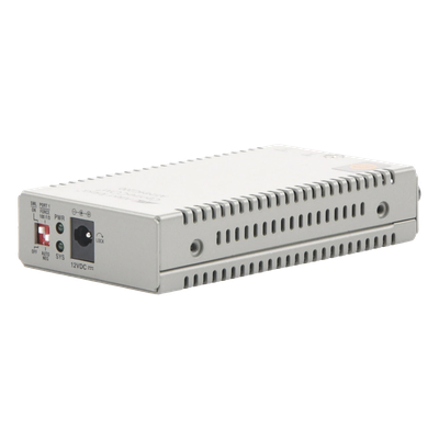 Convertidor de medios Fast Ethernet a fibra óptica, conector ST, multimo — ALLIED TELESIS