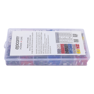 Juego de Terminales Ferrul 1200 Piezas 0.5 a 10 mm² — EPCOM POWERLINE