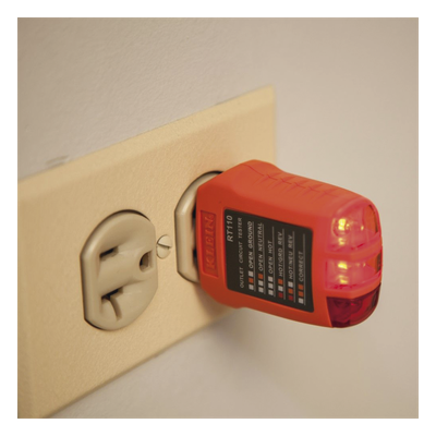 Probador de Tomacorrientes Estándar, con Secuencia de Luces para Indicar — KLEIN TOOLS