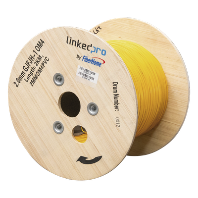 Fibra Óptica Multimodo OM4, 2 mm, Simplex, Tight Buffer, 900 micras, Col — LINKEDPRO BY EPCOM — Precio por metro