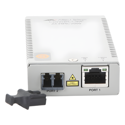 Convertidor de Medios Gigabit Ethernet a Fibra Óptica — ALLIED TELESIS