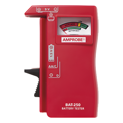 Probador de Baterías 9 Vcc 1.5 Vcc [AA-AAA-C-D] — AMPROBE