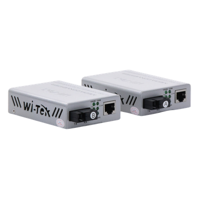 Convertidor de medios Hasta 20 Km 1 puerto SC — WI-TEK