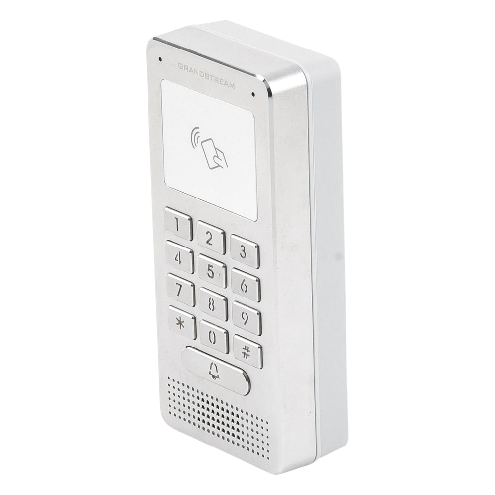 Audioportero IP SIP RFID y Teclado Retroiluminado IP65 IK06 3 Entradas y 2 Salidas de Alarma — Grandstream