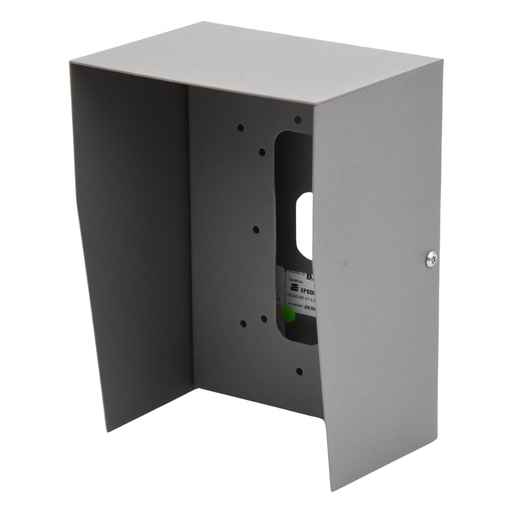Cubierta Protectora Industrial Acero Calibre 18 Pintura Electrostática Gris 1.38 kg Montaje en Poste Tubular — EPCOM Industrial