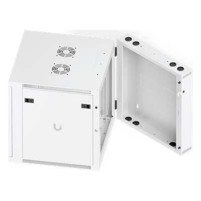 Gabinete Rack 12U 600x703 mm Puerta Vidrio Templado — UBIQUITI