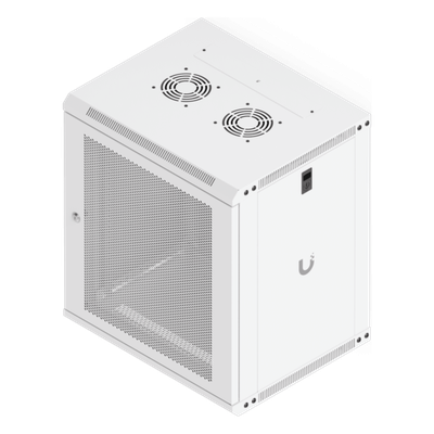 Gabinete Rack 12U 550x450 mm Montaje Pared — UBIQUITI