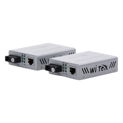 Convertidor de medios Hasta 20 Km 1 puerto SC — WI-TEK