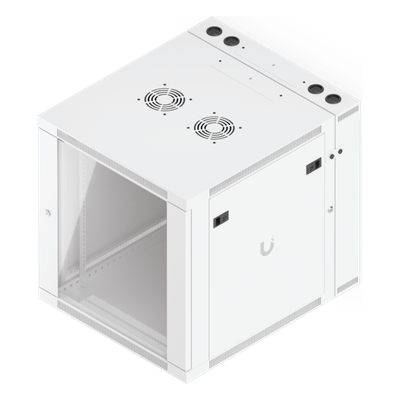 Gabinete Rack 12U 600x703 mm Puerta Vidrio Templado — UBIQUITI