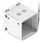 Gabinete Rack 12U Montaje Pared Puerta Trasera Abatible — UBIQUITI