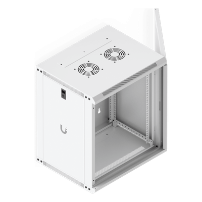 Gabinete Rack 12U 550x450 mm Montaje Pared — UBIQUITI