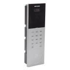Videoportero IP Multiapartamento 1080p HD Reconocimiento Facial IA Pantalla 4.3' 5,000 Rostros 25,000 Tarjetas IP65 500 Departamentos 9 Frentes de Calle — Hikvision