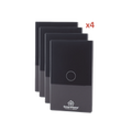 (Wifi) KIT 4 apagadores inteligentes Wifi compatibles con Alexa y Goog — Smartho